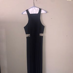 Navy formal gown by Aqua Dresses
